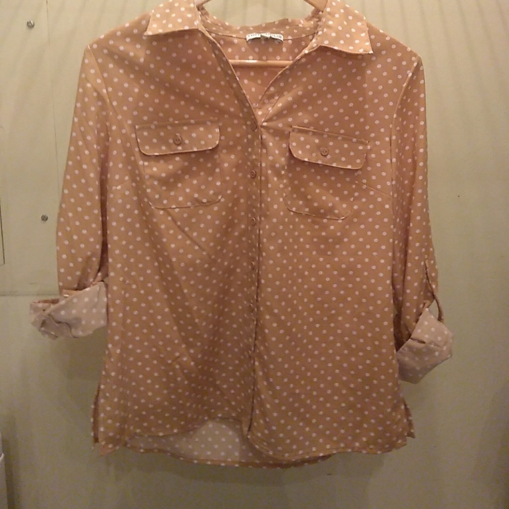 Polka dot button up
